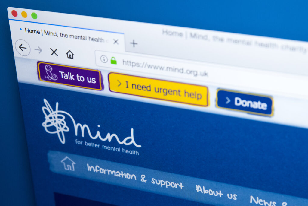 Mind charity website