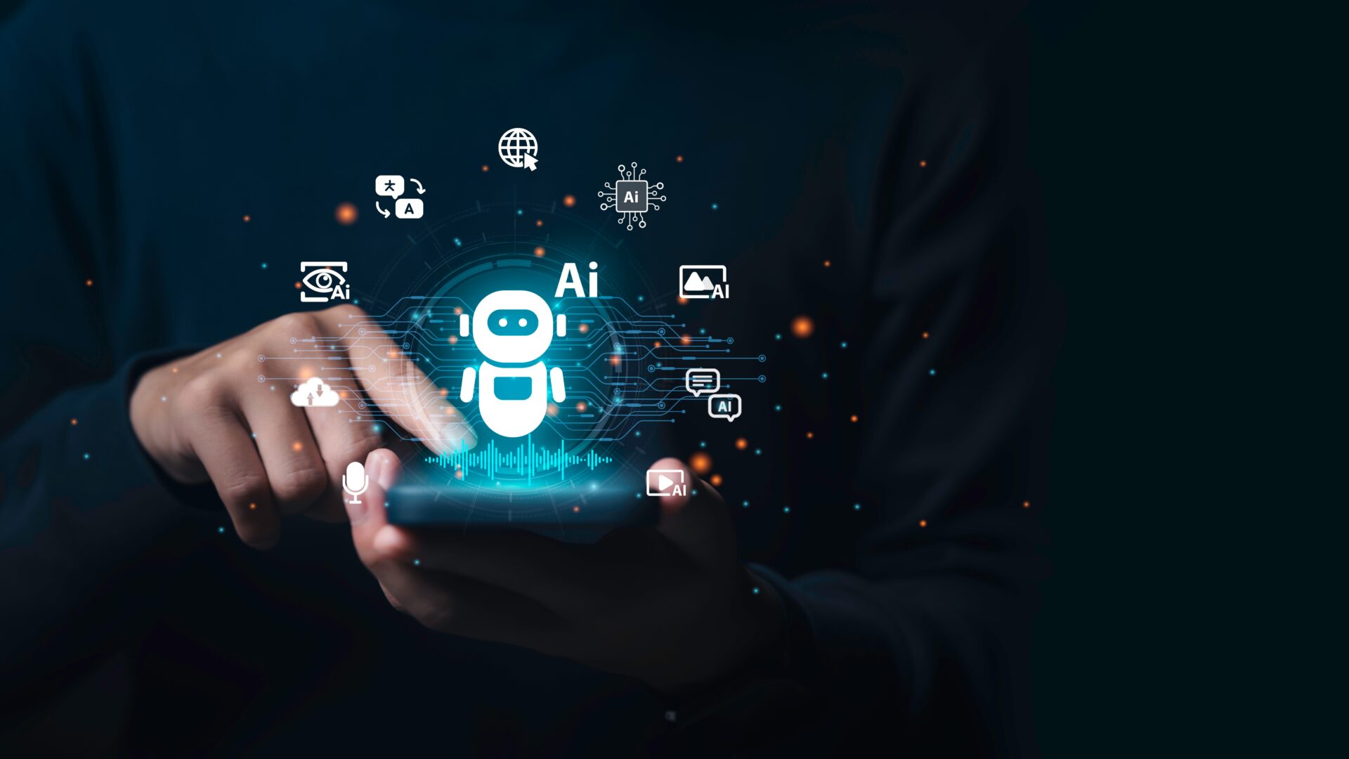 Generate,Ai,Technology,,Artificial,Intelligence.,Assistant,Technology,Smart,Robot,Ai