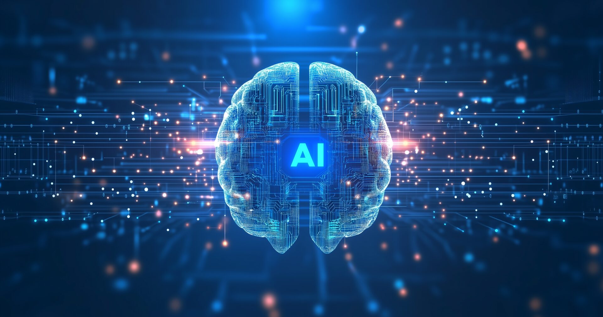 Digital,Brain,With,Circuit,And,Ai,Cocept.,3d,Rendering.
